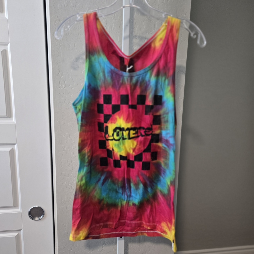 One Teaspoon Multicolor Tie-Dye Tank Top